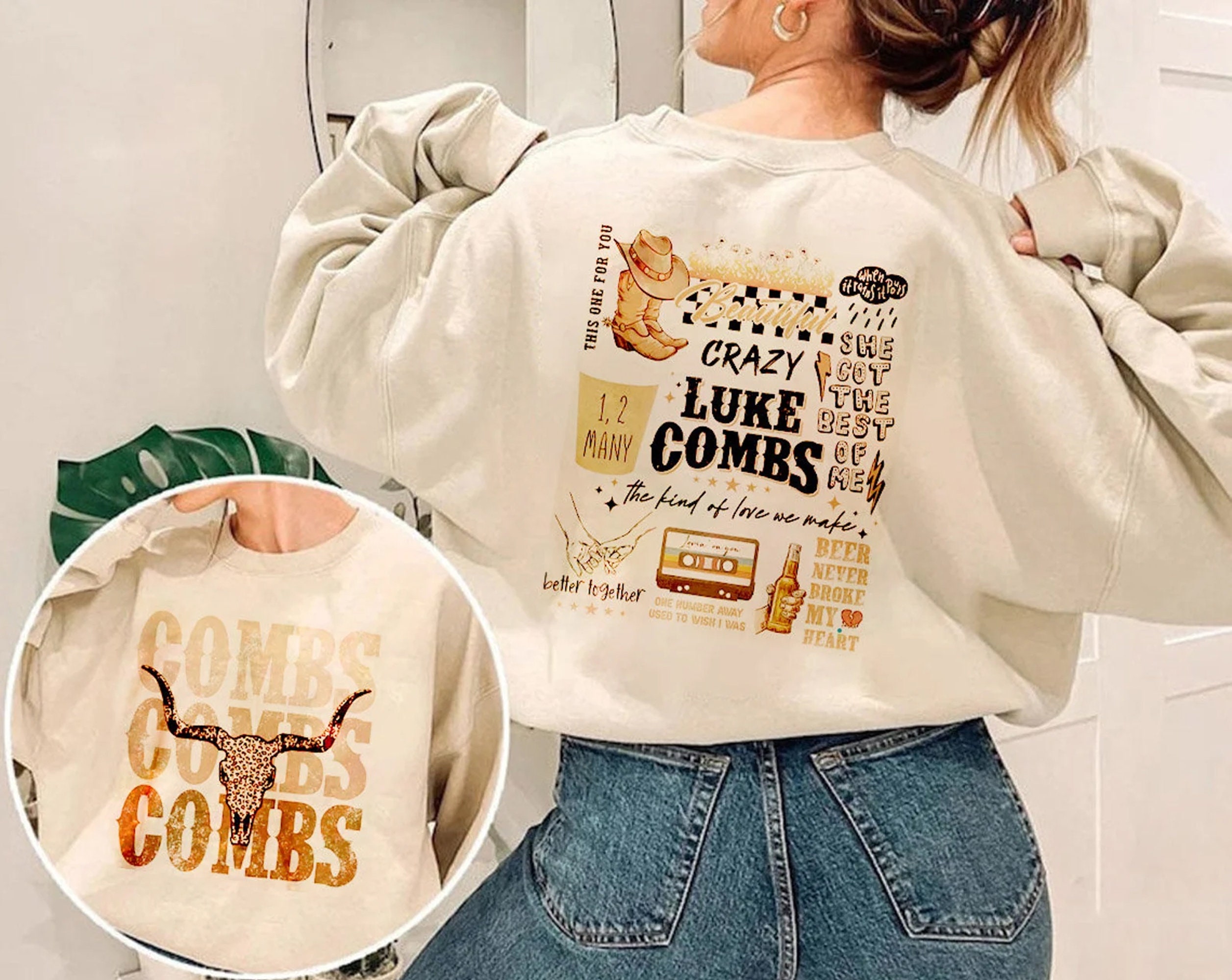 Discover Combs UK Tour 2023 Sweatshirt, Luke Concert Merch, Combs Graphic Shirt