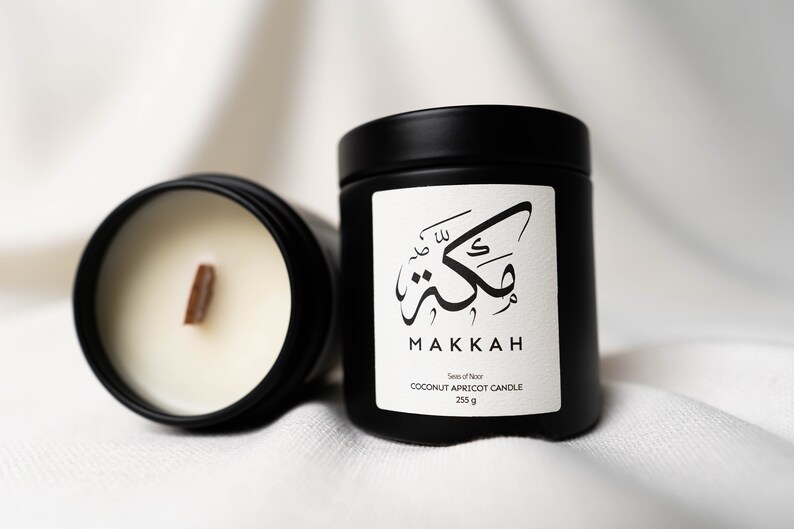 Makkah Masjid Al Haraam Kaaba Kiswa Scented Crackling Wood Candle Etsy