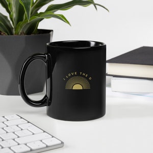 I Love the D Black Glossy Mug, Funny Coffee Mug