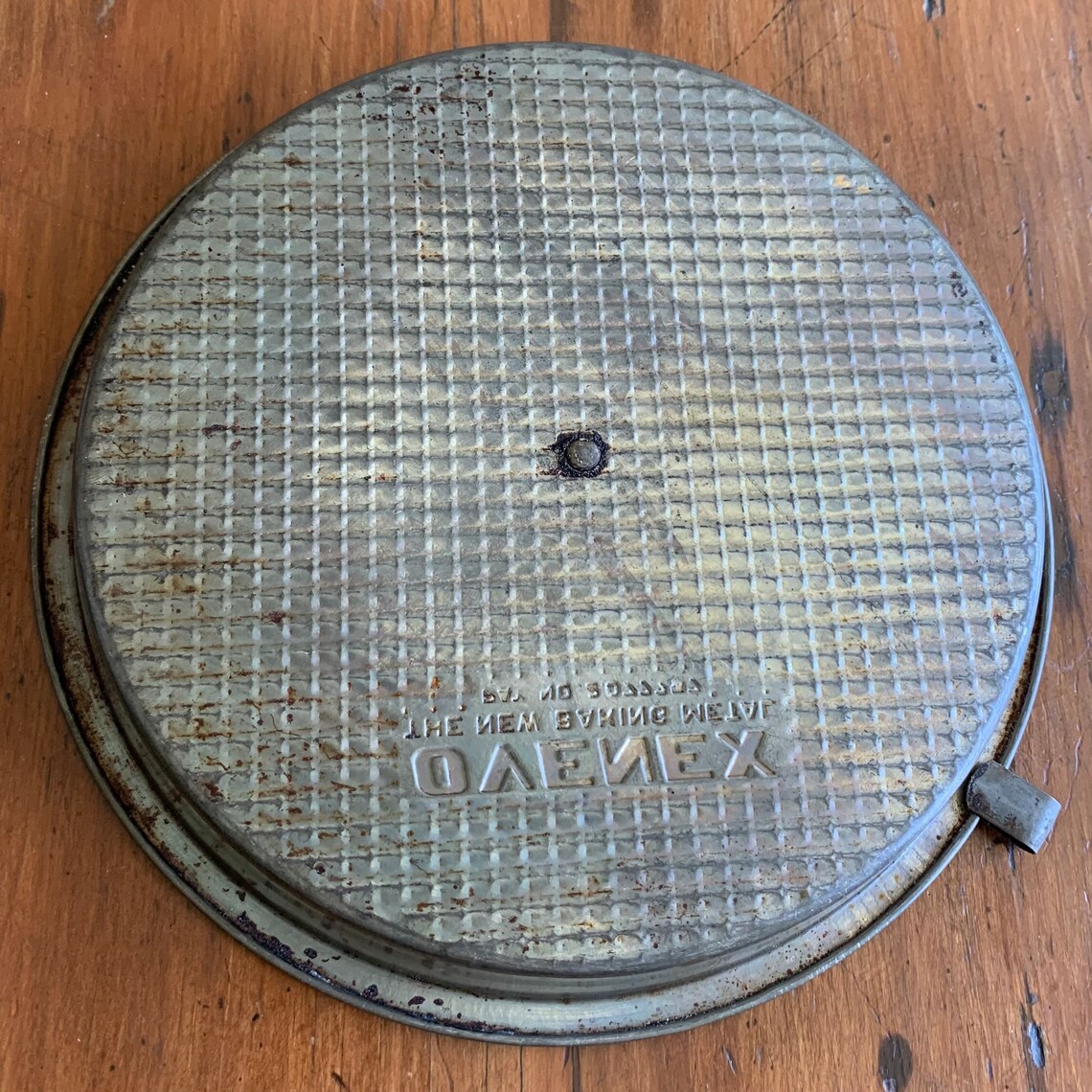 Ovenex Perfect Bakeware 2 Pie Pan Tin Set Waffle Pattern Etsy