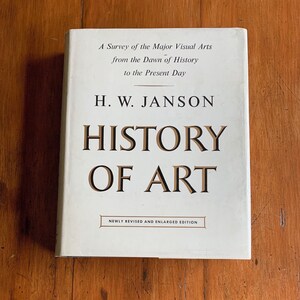 History of Art Book H. W. Janson Hardcover Dust Jacket 1969