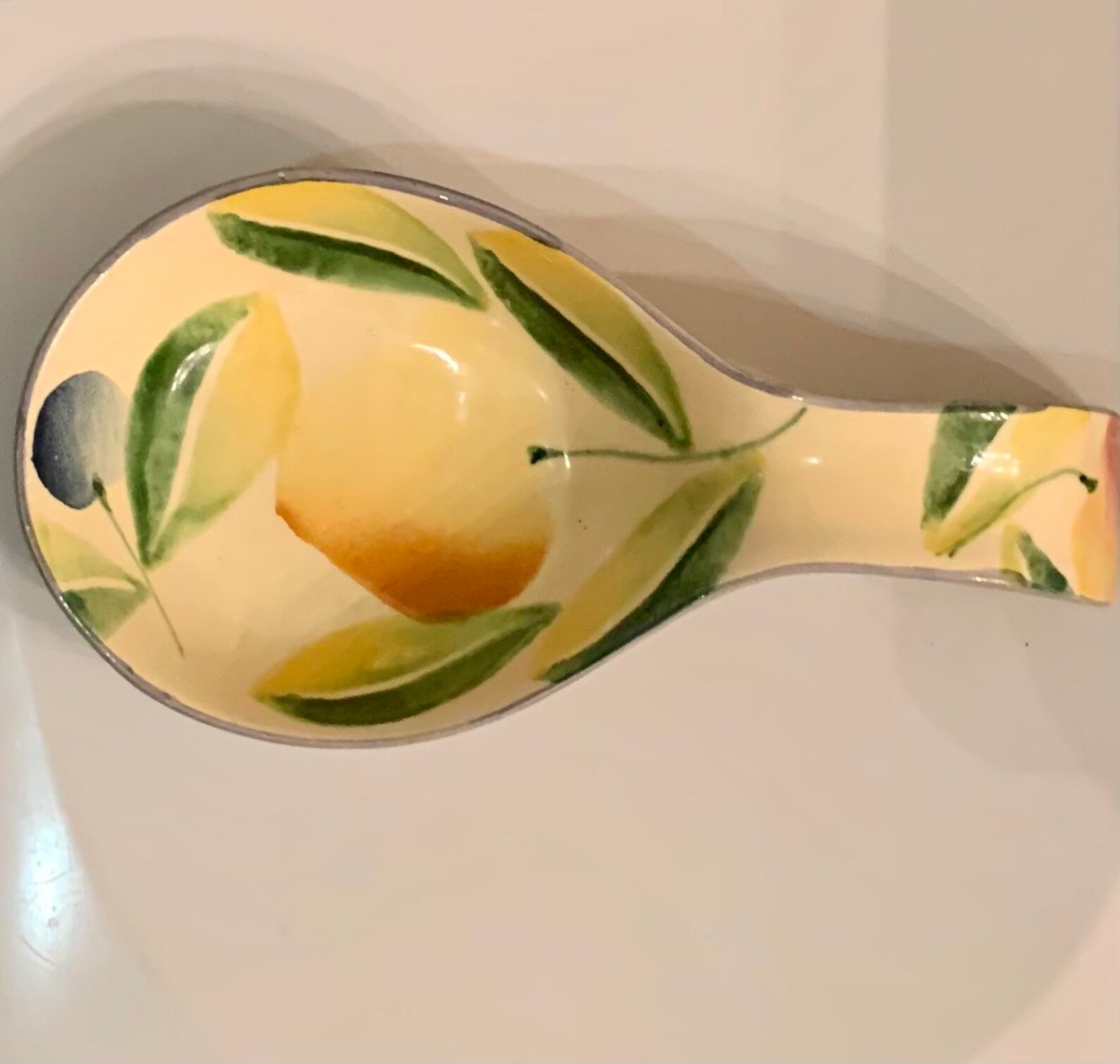 Italian Majolica Ceramic Spoon Rest Spoon Holder Ceramiche Etsy
