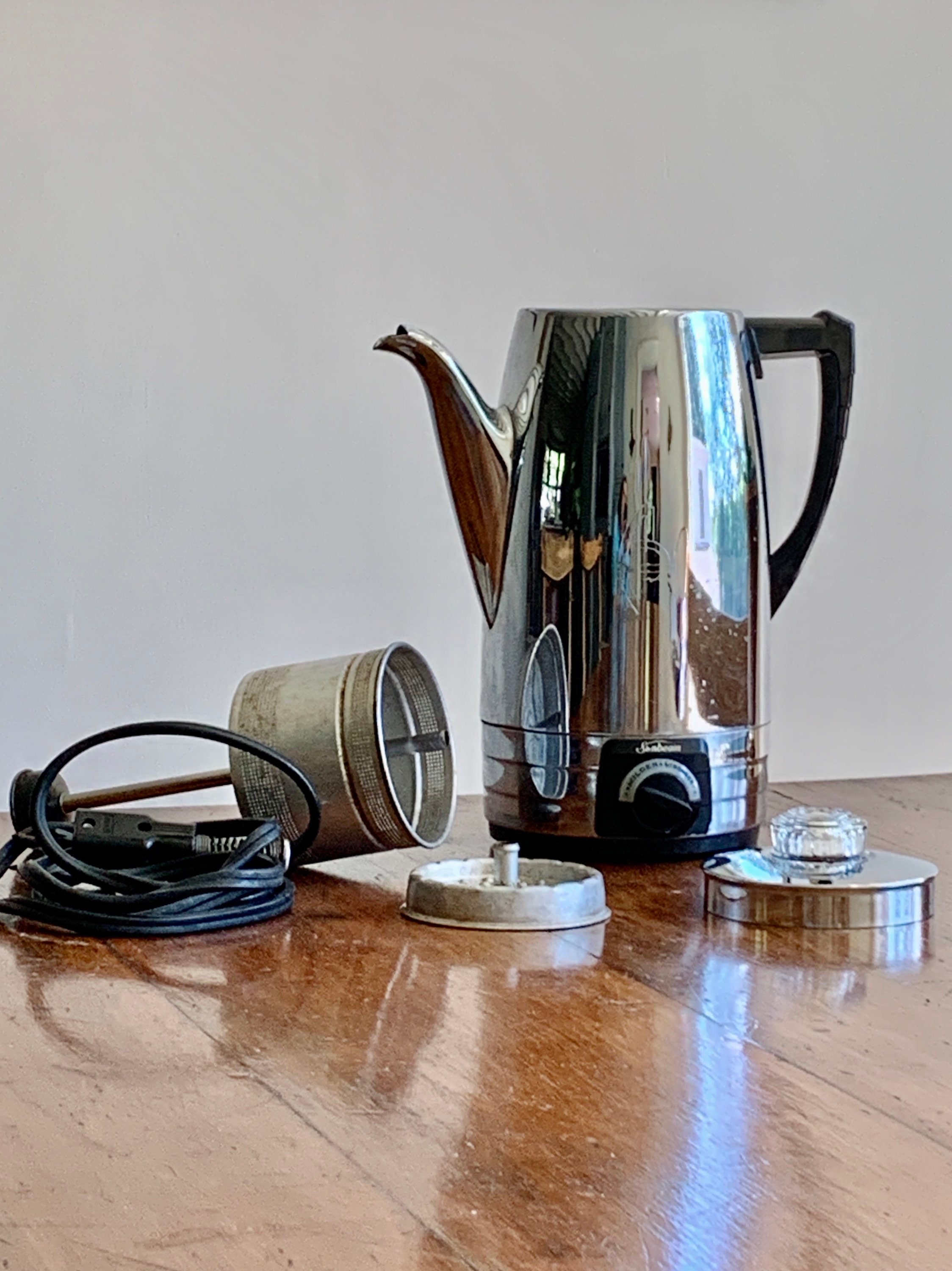 Vintage Sunbeam Deluxe Electric Percolator Coffeemaker AP10 Etsy