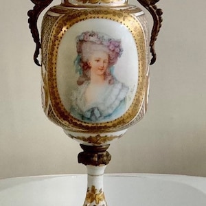 Antique Sèvres Porcelain Ormolu Gilt Bronze Urn Potpourri