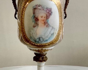 Antique Sèvres Porcelain Ormolu Gilt Bronze Urn Potpourri