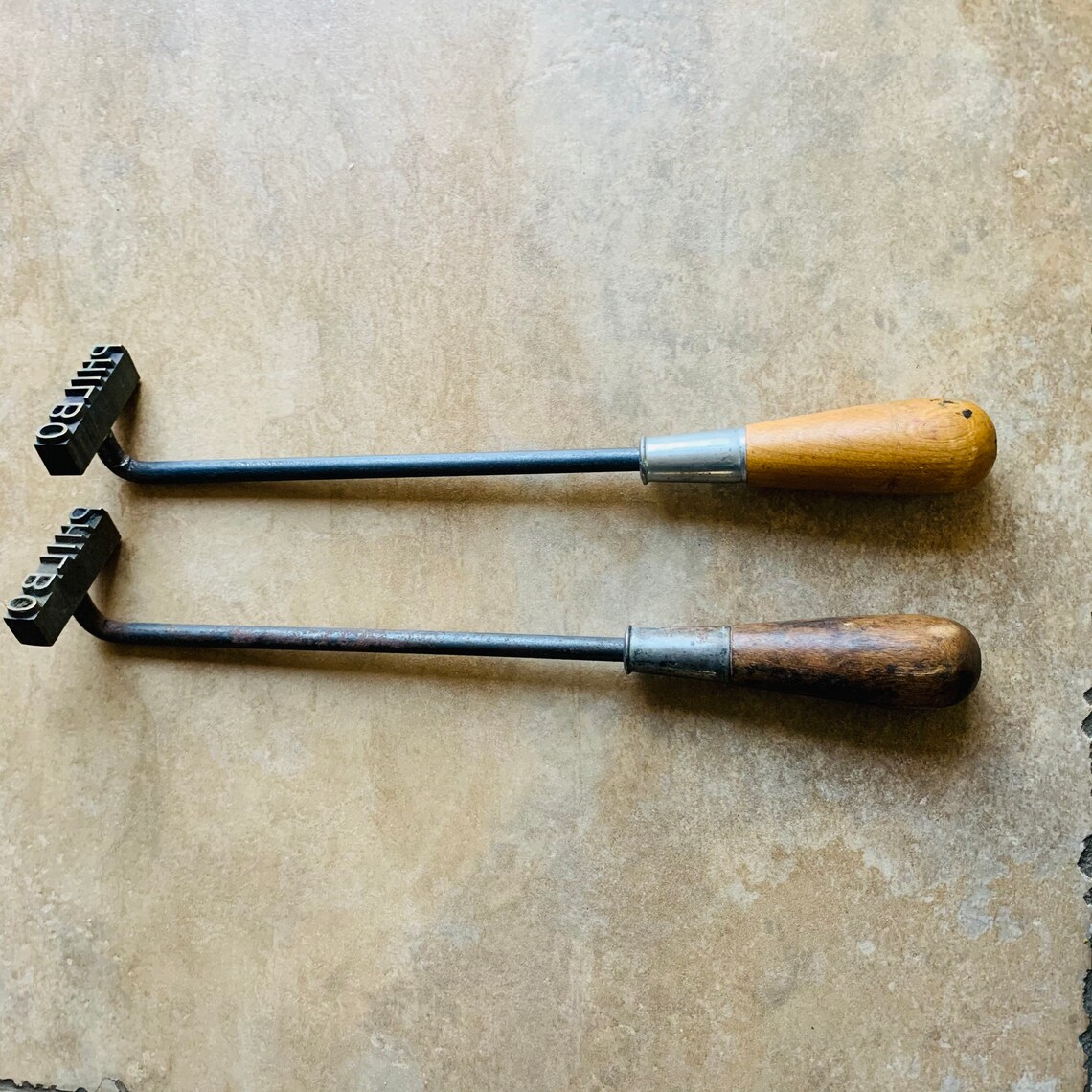 Antique PHILBO Cattle Branding Irons Set of Two Etsy
