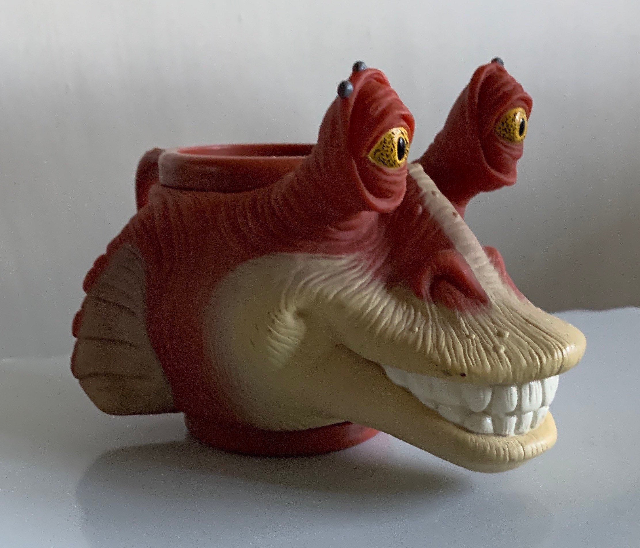 Star Wars Phantom Menace Jar Jar Binks Mug Applause EUC craibas.al.gov.br