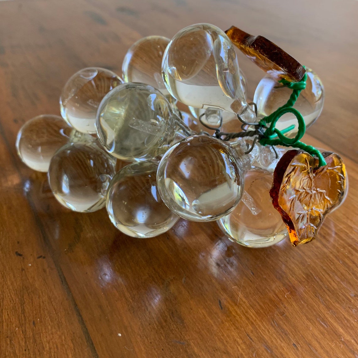 Lucite Grapes Cluster Amber Grapes Clear Grapes Aqua Grapes Etsy