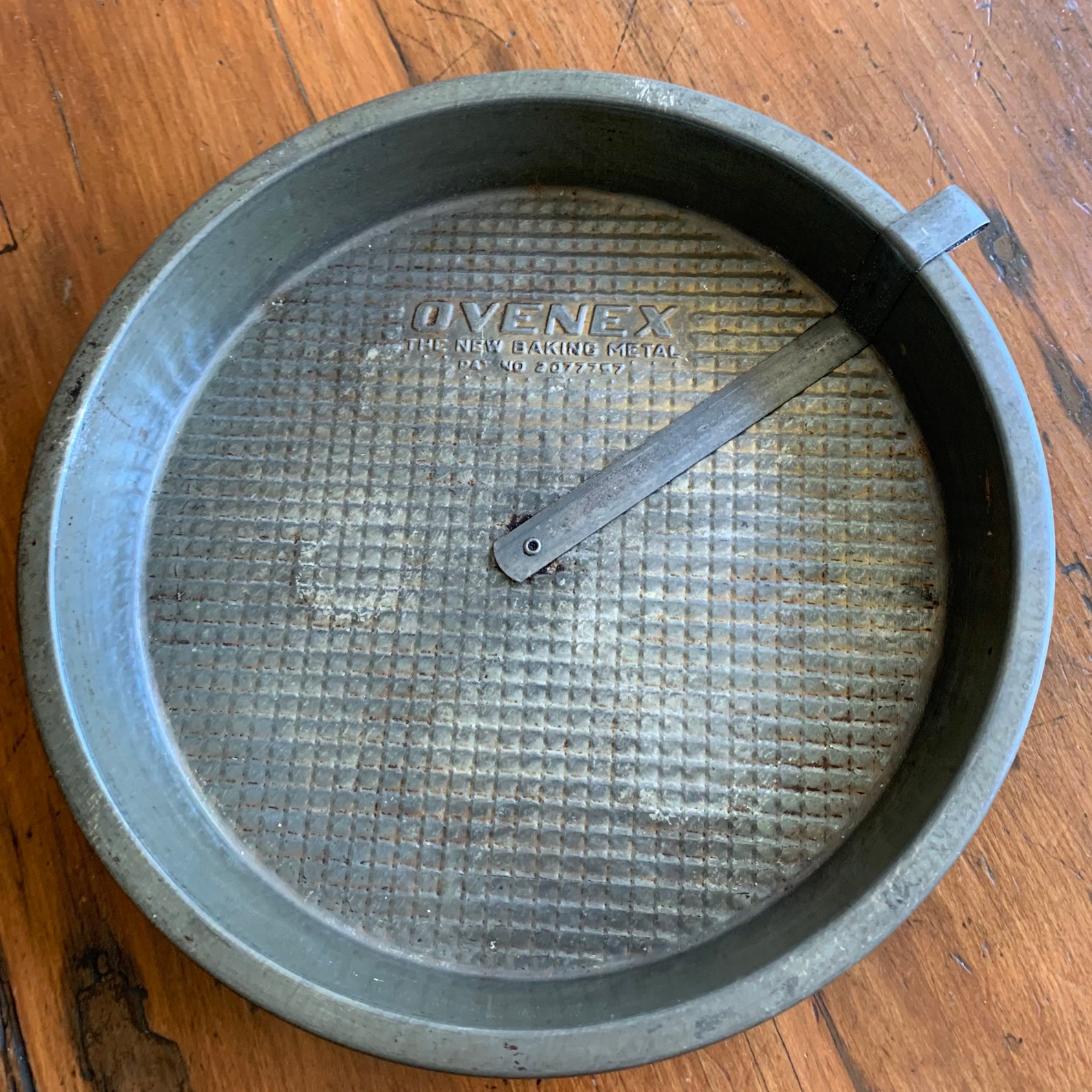 Ovenex Perfect Bakeware 2 Pie Pan Tin Set Waffle Pattern Etsy