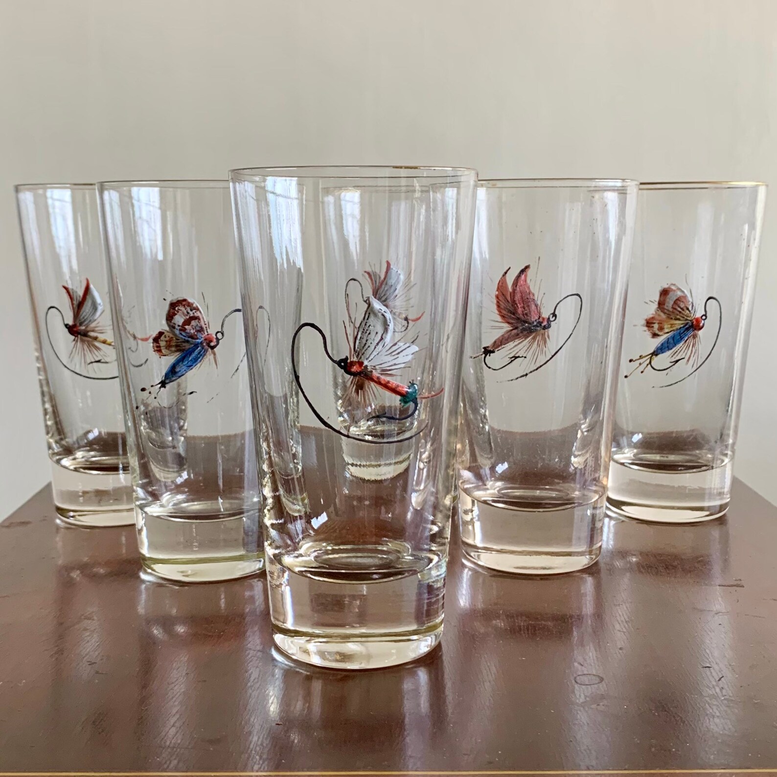 Carwin Highball Fly Fishing Glasses Set Carwin Collins Angler Etsy