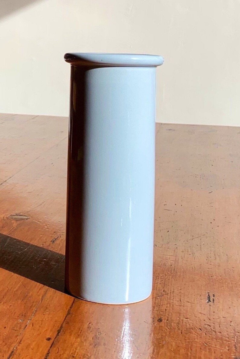 Vintage Mid Century Modern Dansk Jens Quistgaard Gray Porcelain Vase MCM Dansk Vase Made in Japan