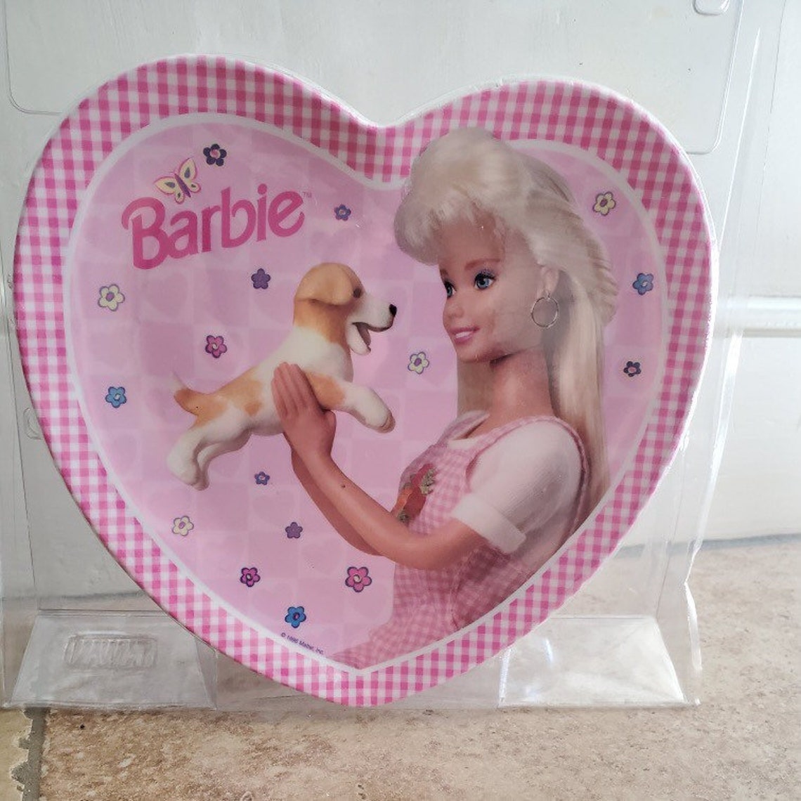 Vintage Barbie Dish Set Puppy Heart Shaped Bowl Plate Barbie Etsy
