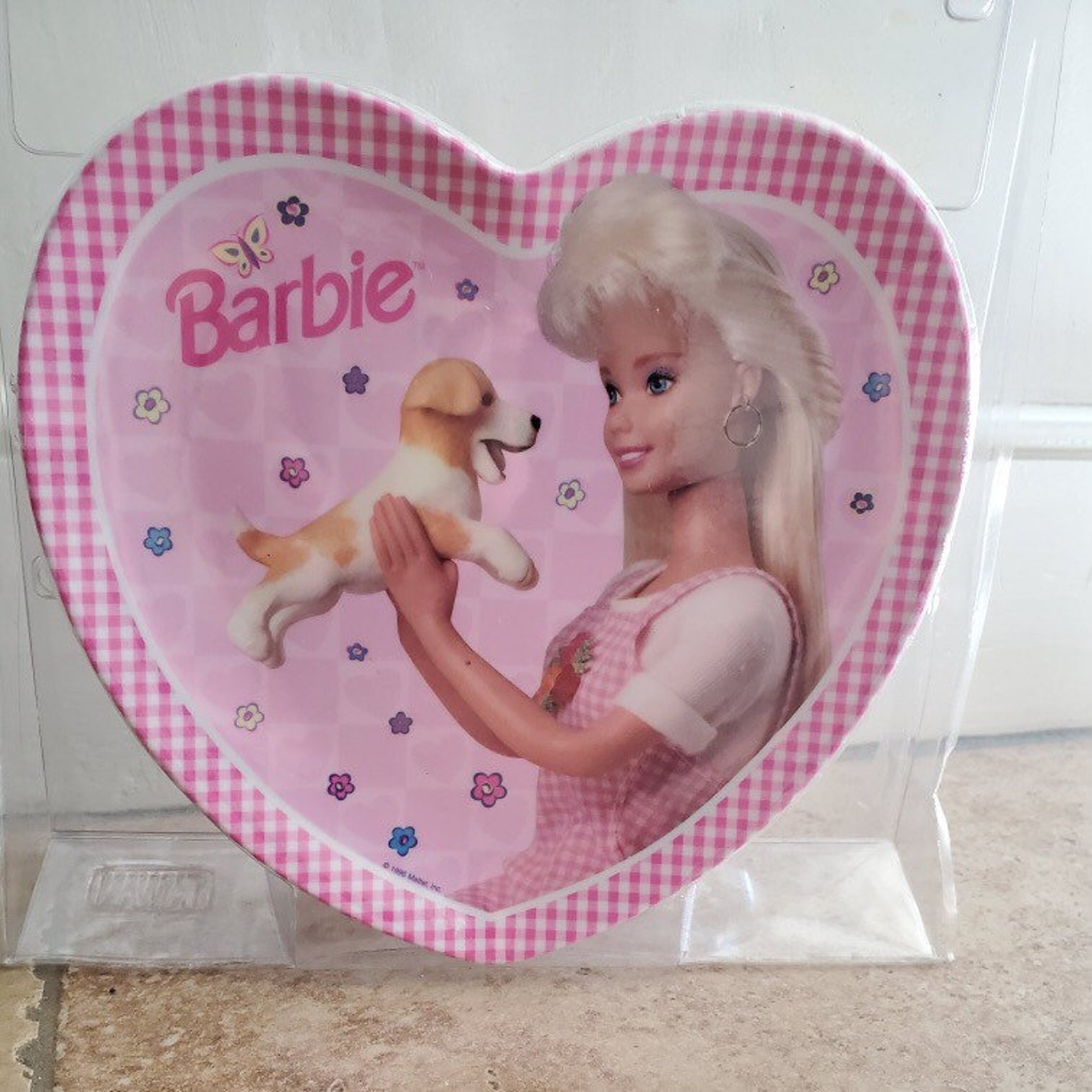 Vintage Barbie Dish Set Puppy Heart Shaped Bowl Plate Barbie Etsy