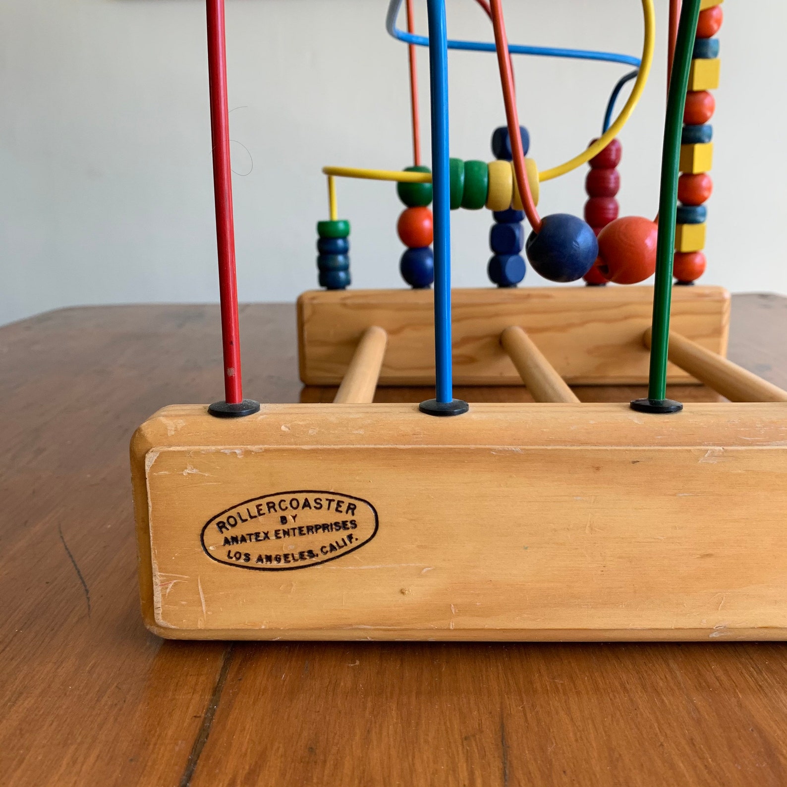 Roller Coaster Wooden Bead ROLLERCOASTER Child Discovery Toy | Etsy