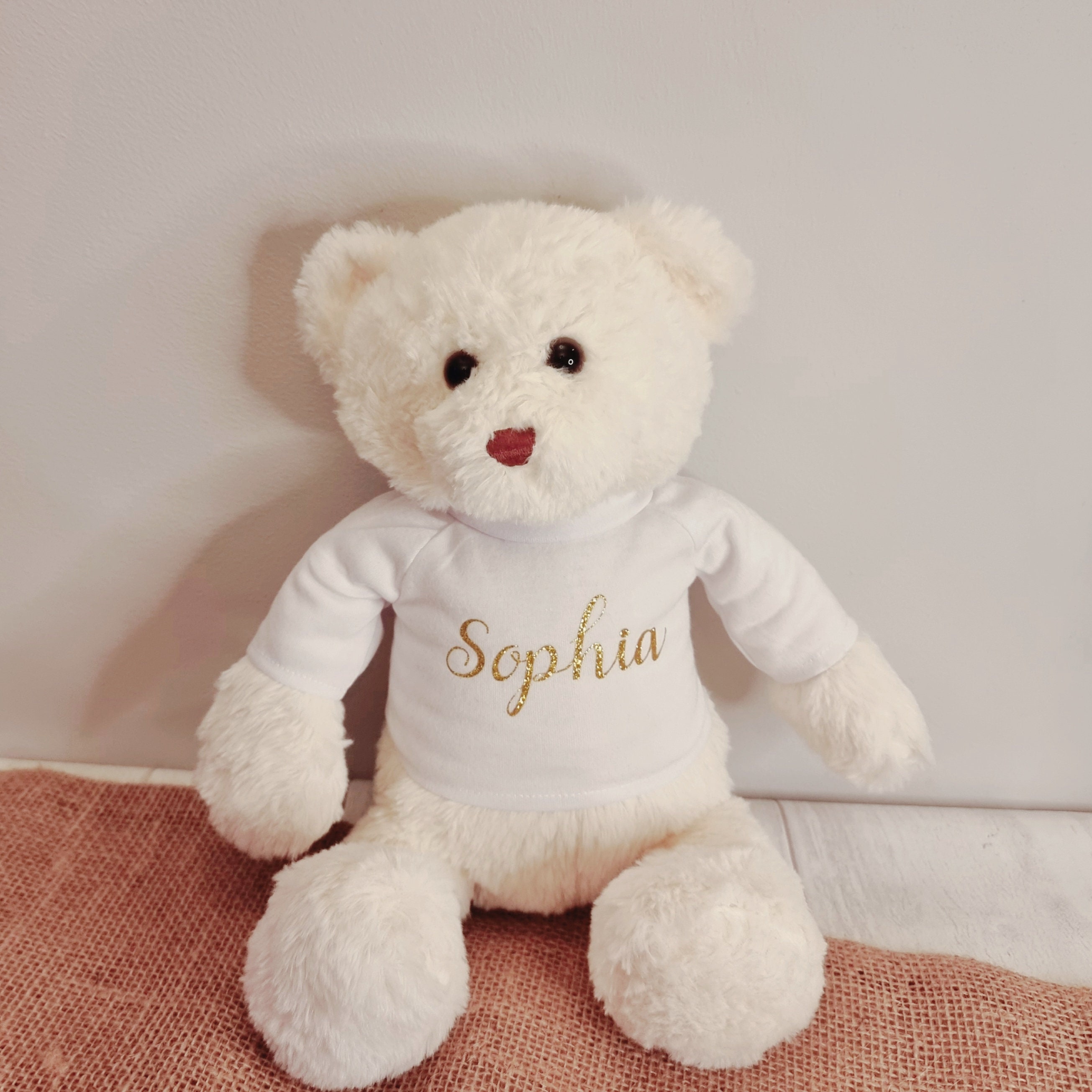 Personalised Teddy Bear BRIDESMAID Gift Idea Wedding Thank you Customised D5 