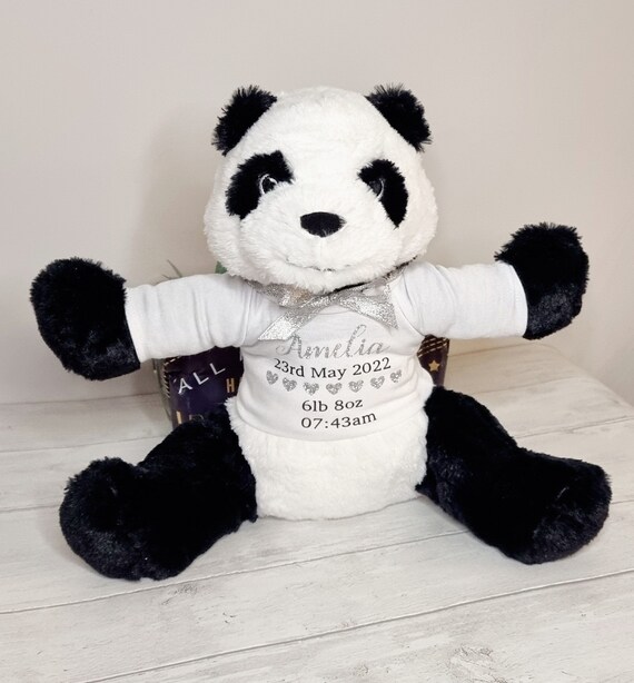personalised teddy with birth details