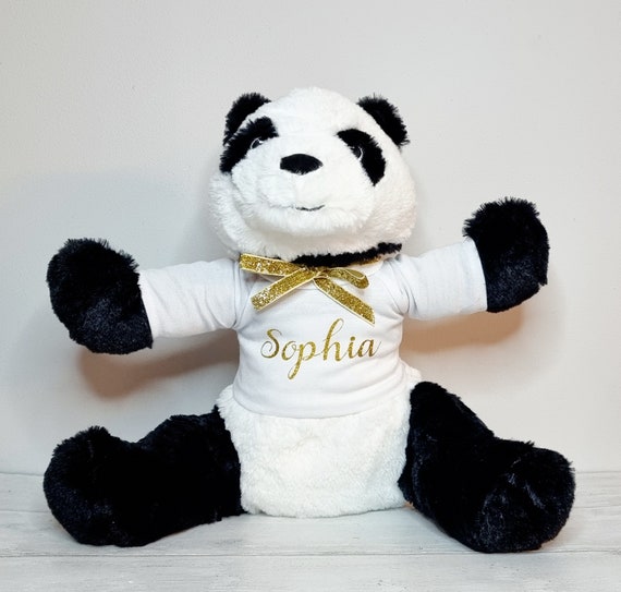 personalised panda teddy bear
