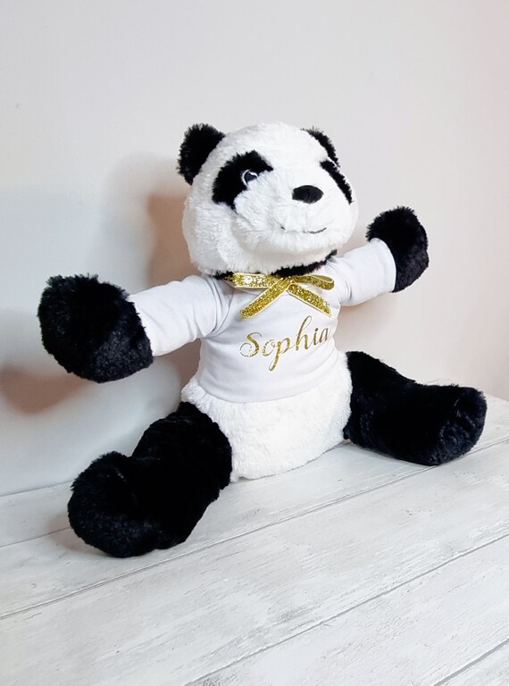 personalised panda teddy bear