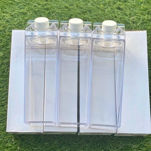 Milk Carton Reusable Water Bottle 500ml - Etsy