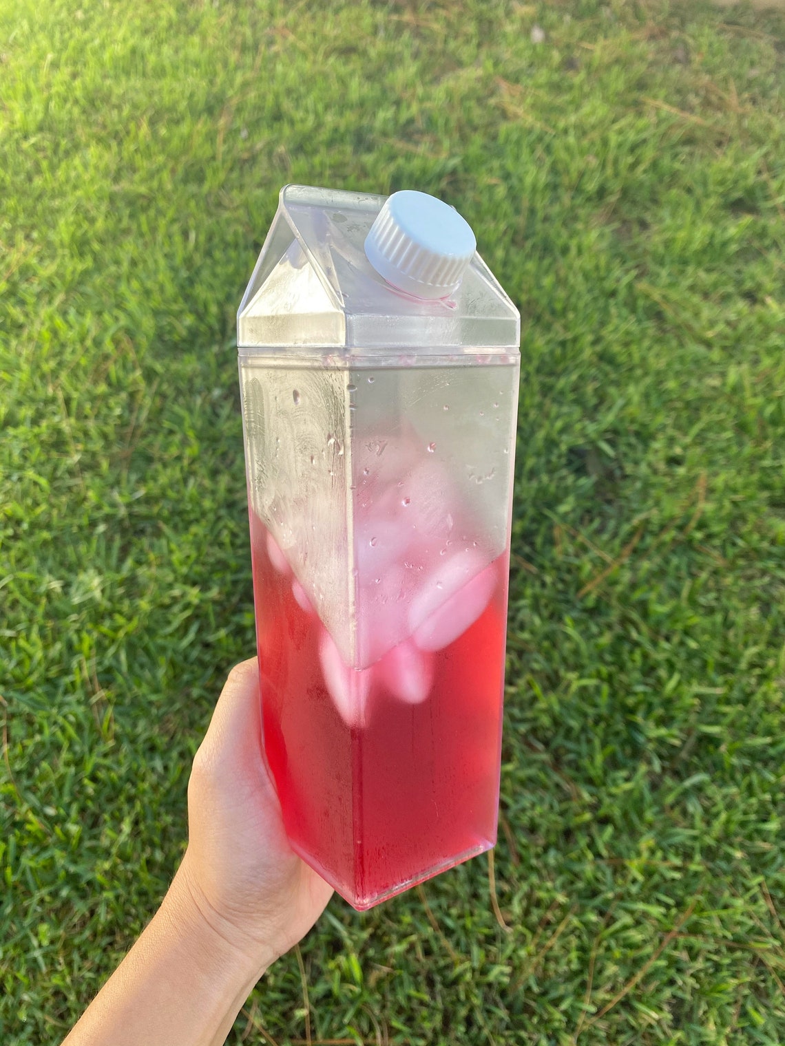 Milk Carton Reusable Water Bottle 500ml - Etsy