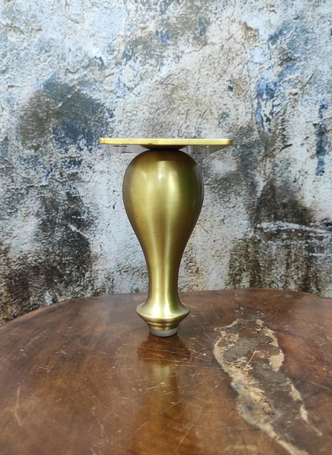 Set of 4, 6 Inches, DIY Heavy Duty ARTISTIC Solid BRASS Sofa Legs With