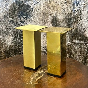 4pcs, 4&#39;&#39; to 24&quot; DIY Square Heavy Duty SOLID BRASS Sofa Legs with Floor Protector, Cabinet Legs, Sofa Legs, Furniture Legs, Cabinet Legs.