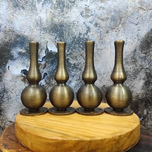 Set of 4, 6 Inches, DIY Heavy Duty Artistic Solid BRASS Sofa Legs in ANTIQUE Finish, Couch Legs, Cabinet Brass Table Feet, Cabinet Legs.