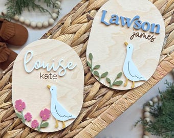 Goose Name Sign | Personalized Birth Announcement Sign | Silly Little Goose Sign | Hospital Sign | Baby Birth Announcement | Fresh 48 Sign