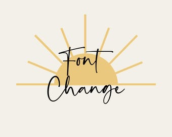 Font Change