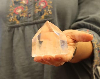 A-Grade XXXL Polished Quartz Crystal Point Vibrant Healing (QUP07.3) FREE SHIPPING