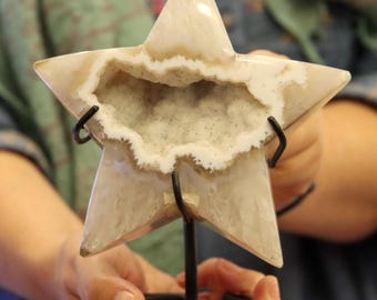 Vibrant Agate Star on Metal Base (BF124) FREE SHIPPING
