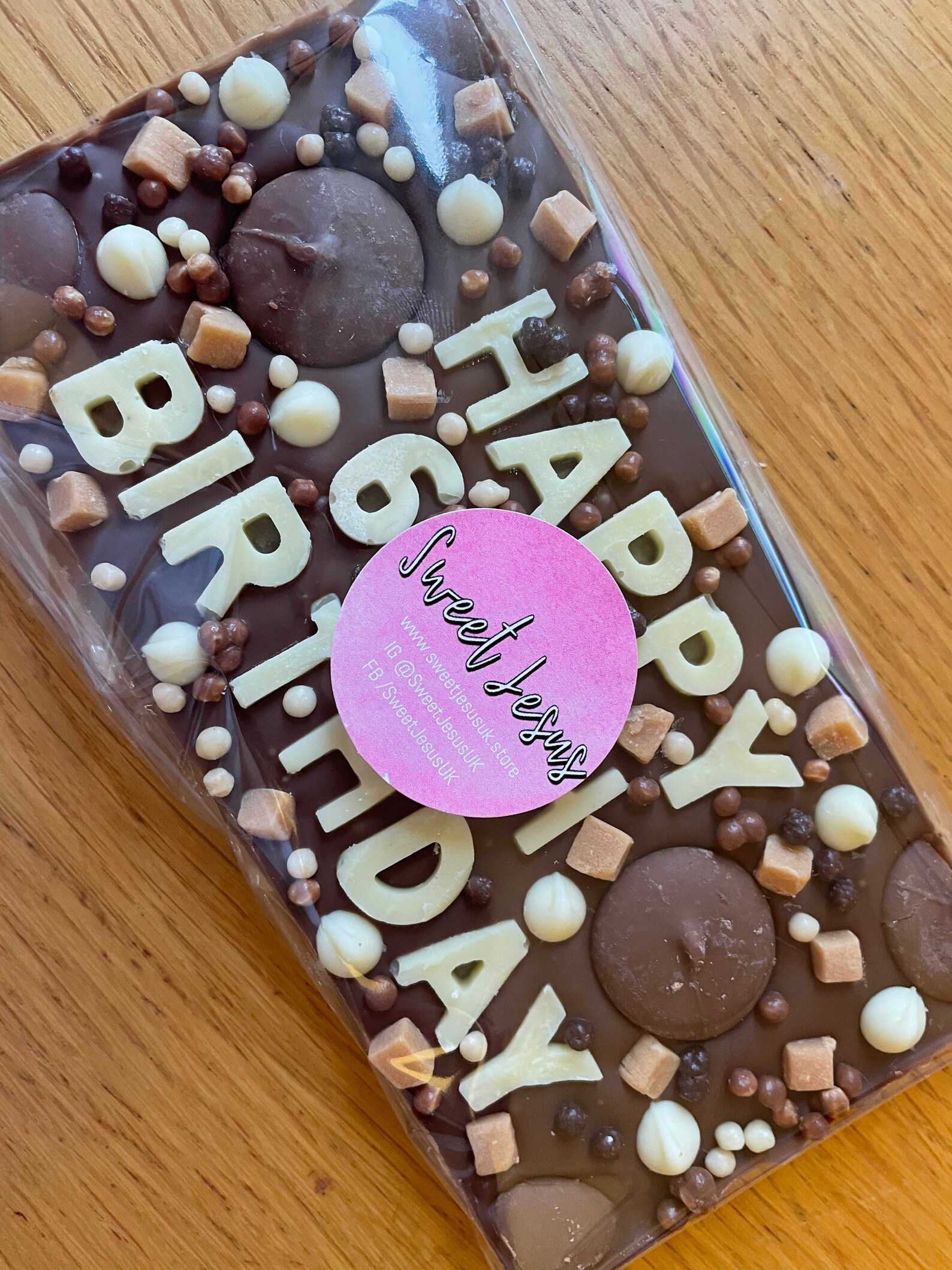 Birthday Chocolate Bar 120g gift chocolate slab | Etsy