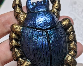 Decorative Scarab Beetle Fridge Magnet Sculpture- Inspired by The Mummy