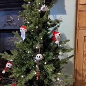 Skelett Jack inspirierte Christbaumschmuck - Handarbeit