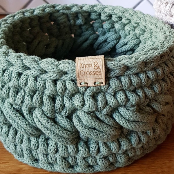 Large Crochet Basket | Sustainable Cord | Crocheted Basket | Home Organising | Storage | Recycled