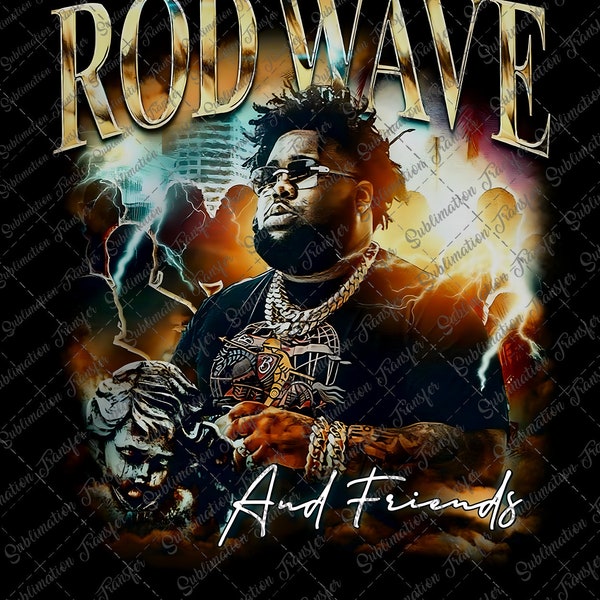 Rod Wave And Friend Png File, 90s Rap Music, Rapper Rod Wave Tour Design, File Png Digital Download