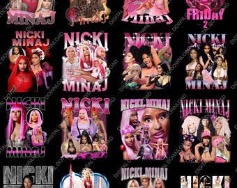 Combo 16 File Nicki Minaj Png File, Pink Friday 2 Tour, Nicki Minaj Tour 2024 File, Nicki Minaj Design Graphic, Nicki Minaj Digital Download