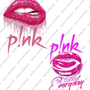2 File Pink Tour Design, Lips Pink Png, Summer Carnival 2024 Tour Design, Trustfall Album Pink Png Digital Download