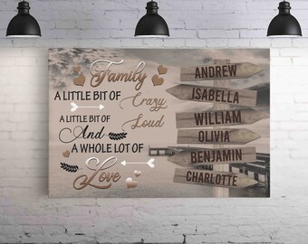 Canvas Wall Art Street Sign - Etsy