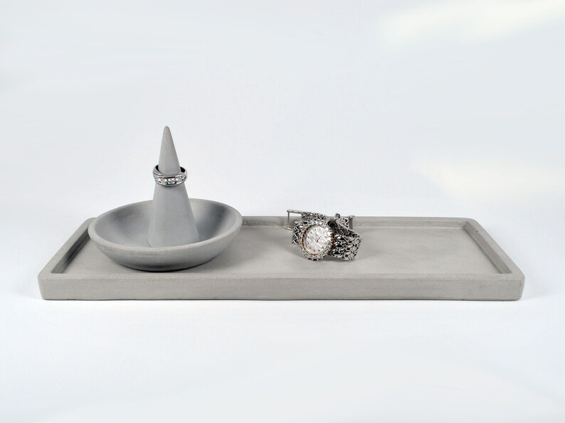 10 X 3.8 Concrete Tray Rectangular Tray Candle Etsy