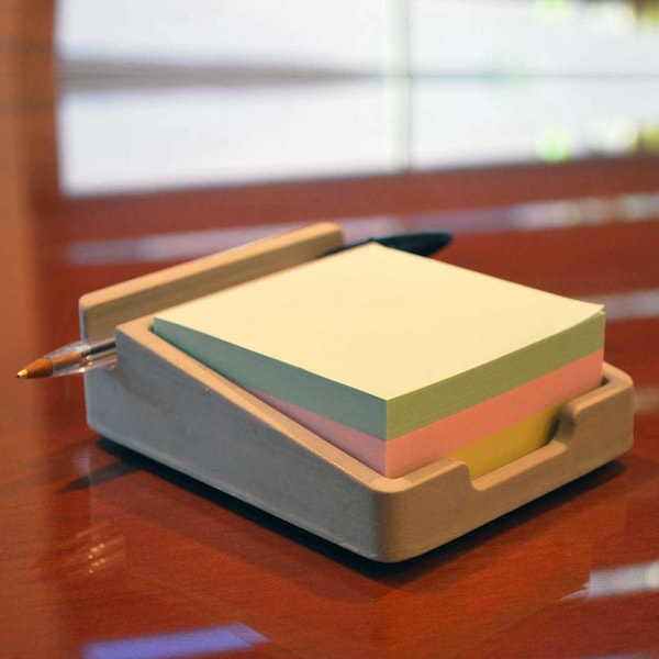 3D Printable STL File - Sticky Note Holder | Home Office Deco