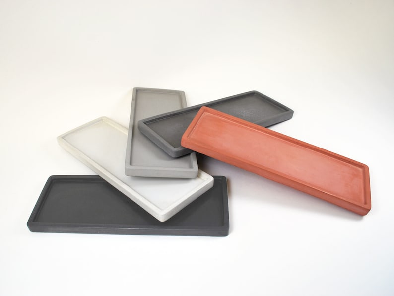 10 X 3.8 Concrete Tray Rectangular Tray Candle Etsy