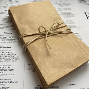 Piccole graziose buste di carta | Sacchetti piatti in carta kraft *ideali per regali per feste, calendari dell'avvento, omaggi...*