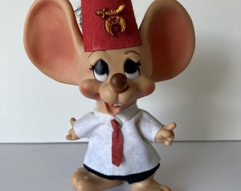Vintage Originale Topo Gigio Giochi Preziosi Vinyl Head
