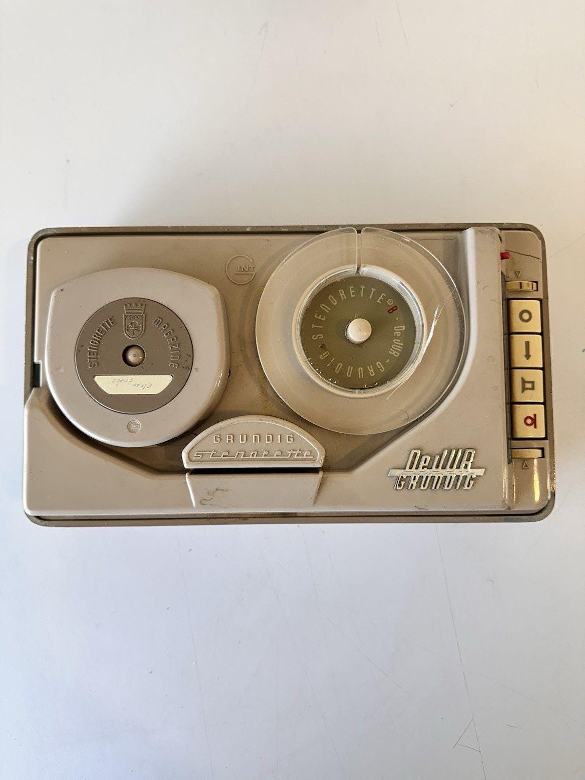 Dictaphone Grundig Stenorette 2000 - Enregistreur Microcassette Vintage - Occasion