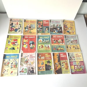 21 Vintage Gold Key Walt Disney Comics and Stories - Silver Age 1960&#39;s