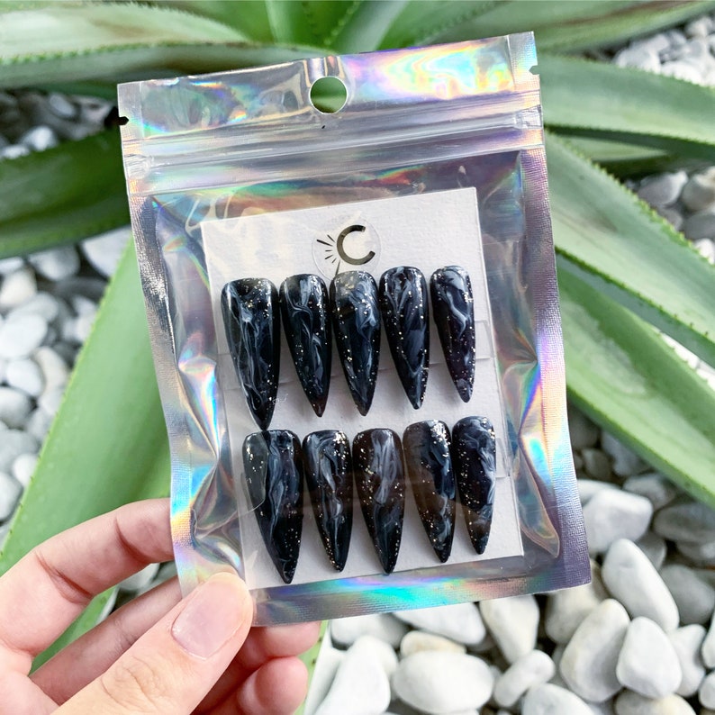 Press on Nails bad Vibes Fake Nails Glue on Etsy