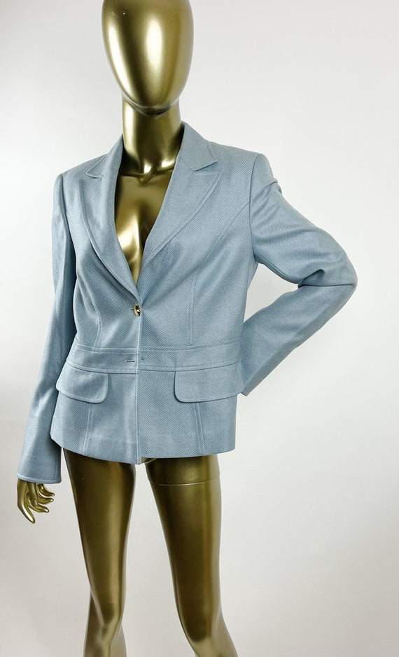 2000’s Escada for Neiman Marcus Powder Blue Blazer