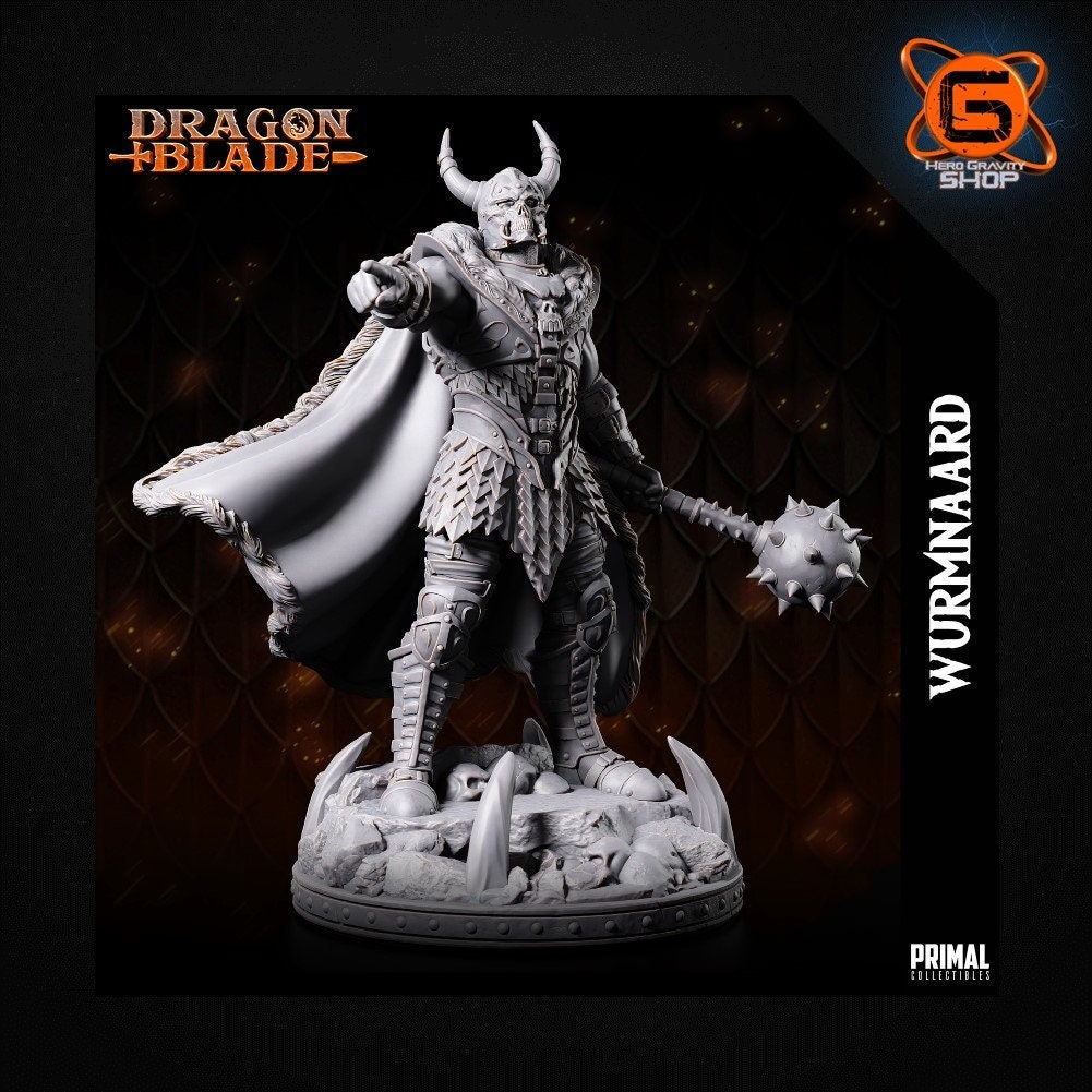 HIGHLORD WURMNAARD by Primal Collectibles Dnd 3D Printed Tabletop Model ...