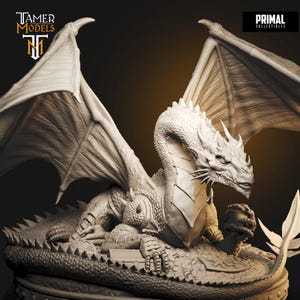 Dragon Tauragon 152mm by Primal Collectibles DnD 3D printed tabletop model